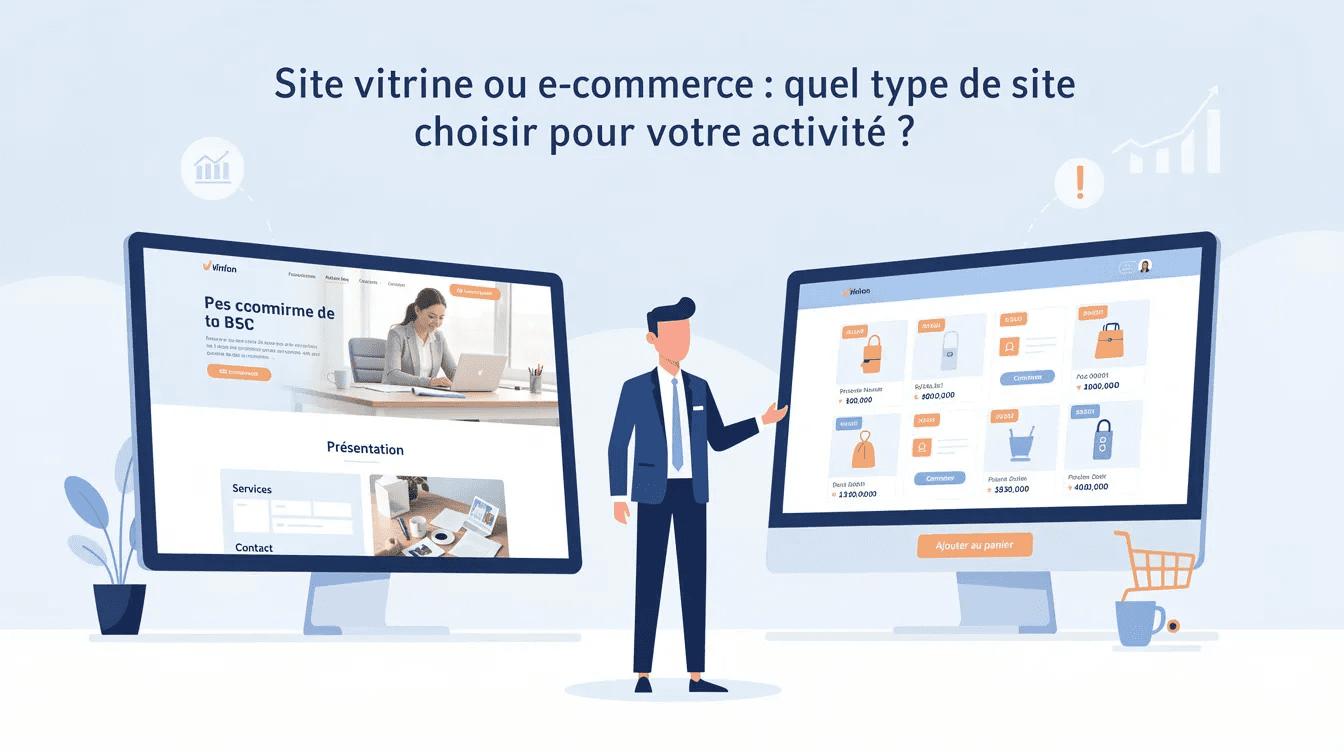 Aperçu — Site vitrine ou e-commerce : quel type de site choisir pour votre activité ?